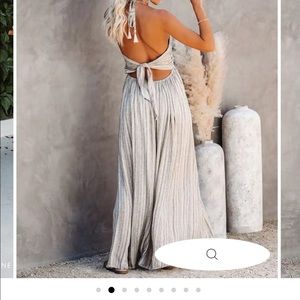 RENESMAE POCKETED HALTER MAXI DRESS from Vici Collection